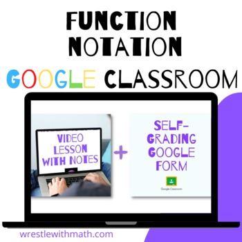 Preview of Function Notation - (Google Form & Video Lesson!)
