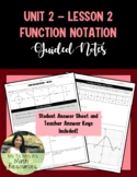 Function Notation - Guided Notes (Algebra 1)