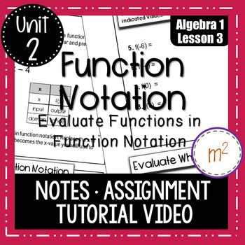 Preview of Function Notation Lesson