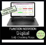 Function Notation Practice: Self-Checking Digital Maze