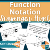 Function Notation Scavenger Hunt