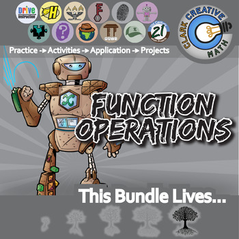 Preview of Function Operations & Inverses Unit Bundle - Distance Learning Compatible