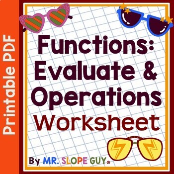 Preview of Function Notation Worksheet