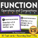 Function Operations and Compositions Task Cards