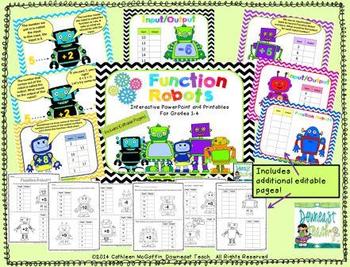 Preview of Function Robots PowerPoint & Printables
