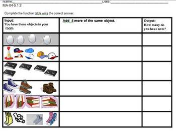 Preview of Function Table Math