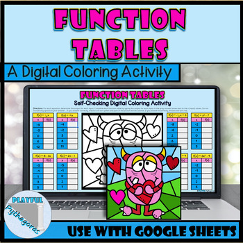 Preview of Function Tables Self Checking Digital Activity