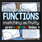 Interpreting Function Graphs Matching Activity - print and digital