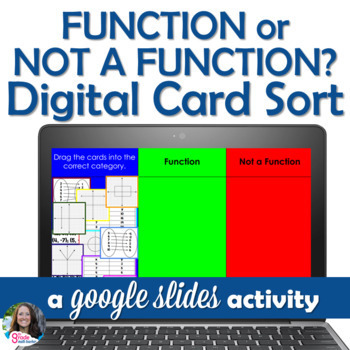 Preview of Function or Not Function Digital Card Sort using Google Slides Drag and Drop