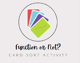 Function or Not Sorting Activity