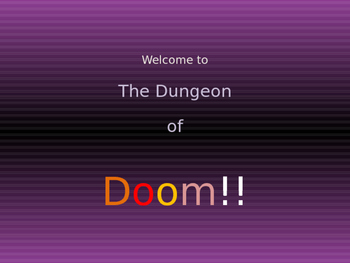 Preview of Function or Not?  Taking a daring trip through The Dungeon of Doom!!!