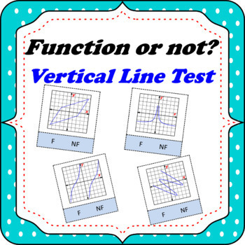 Function or not Vertical Line Test - Powerpoint and print version ...