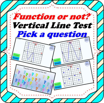 Preview of Function or not Vertical Line Test - Powerpoint and print version BUNDLE deal