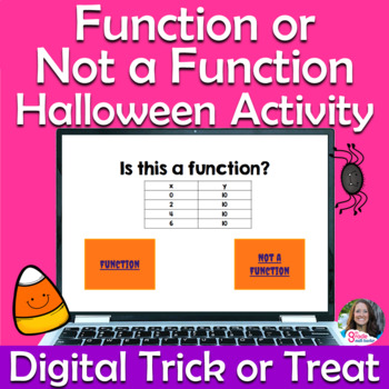 Preview of Function vs Not a Function Halloween Digital Activity Self-Checking