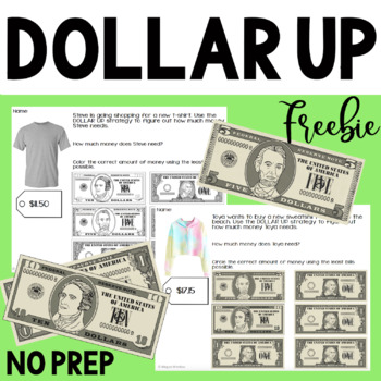 Preview of Functional Academics - Dollar Up FREEBIE - Consumer Math - Life Skills