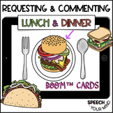 Functional Communication Boom Cards™ Lunch & Dinner| Reque