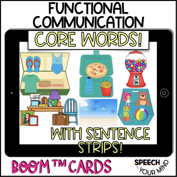 Preview of Functional Communication Boom™ Cards Mega Deck Requesting Core Words AAC