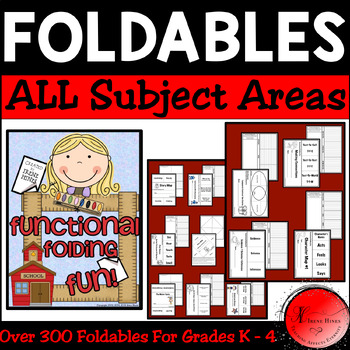 Preview of Foldables - Graphic Organizers: Flap Books & Elementary Worksheets  ALL Subjects