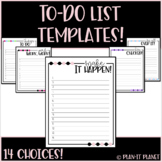 Functional, Fun and Clean To-Do List Templates! (SO MANY C