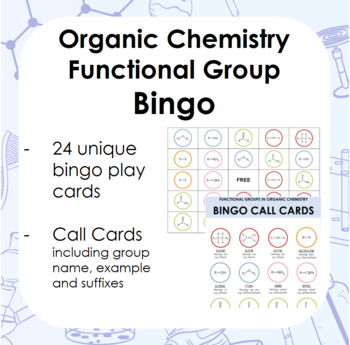 Preview of Functional Group Organic Chemistry Bingo