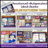 Functional Independent Work Tasks: Color Matching File Folders & Task Cards