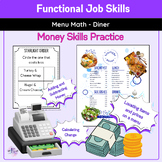 Functional Job Skills | Menu Math Diner Set | Autism and S