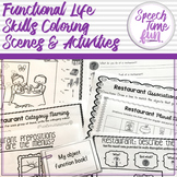 Functional Life Skills Coloring Scenes and Activities