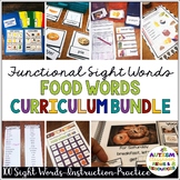 Functional Life Skills Curriculum: Food Words for Reading 