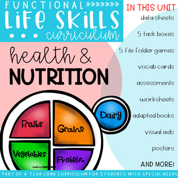Preview of Functional Life Skills Curriculum {Health & Nutrition}