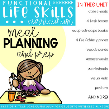 Preview of Functional Life Skills Curriculum {Meal Planning & Prep} Digital & Printable