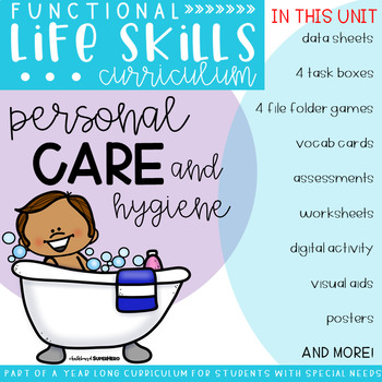 Preview of Functional Life Skills Curriculum {Personal Care & Hygiene} Digital & Printable