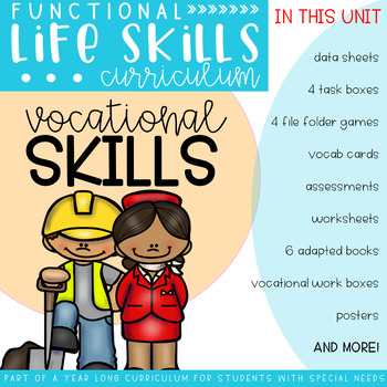 Preview of Functional Life Skills Curriculum {Vocational Skills} Printable & Digital