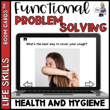 Preview of Functional Life Skills Problem Solving Boom Cards: Health & Hygiene ADL
