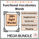 Functional Life Skills Vocabulary Words Mega Bundle