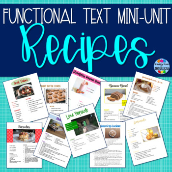 Preview of Functional Literacy Mini-Unit: Recipes