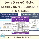 Functional Math Identifying U.S Bill & Coin Combinations A