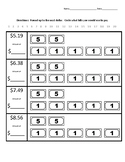 Functional Money Math Dollar Up and Find Bills up to 15 do