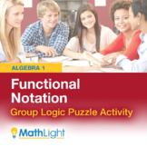 Functional Notation Logic Puzzle Group Activity | Good for