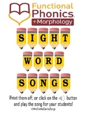 Functional Phonics Sight Word Songs (WITH ALL AUDIO attached)