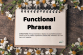 Functional Phrases Repetition Practice-English and Spanish BUNDLE