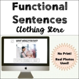 Functional Phrases/Sentences - Clothing Store - Life Skill