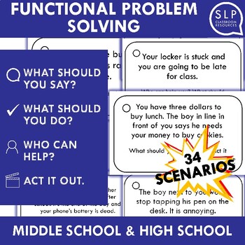 Preview of Functional Problem Solving for Middle School High School and Life Skills