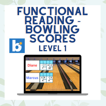 Preview of Functional Reading - Bowling Scores Level 1