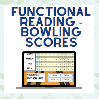Preview of Functional Reading - Bowling Scores Level 2