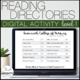 Reading Directories Vocational Skill Digital Activity (level 1)