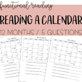 Reading a Calendar - Functional Reading, Life Skills