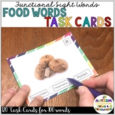 Functional Reading Task Cards: Food Words {Special Ed; Autism}