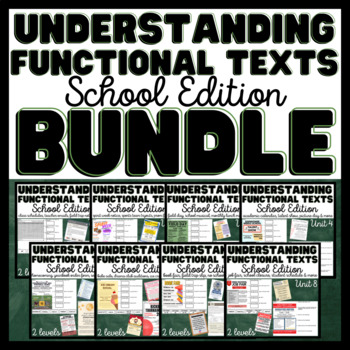 Preview of Functional Reading - Understanding Functional Texts - School Edition - BUNDLE