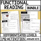 Functional Reading Worksheet bundle - Digital Learning
