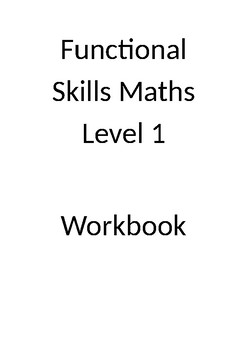 Preview of Functional Skills Maths whole year 200 page booklet for Level 1